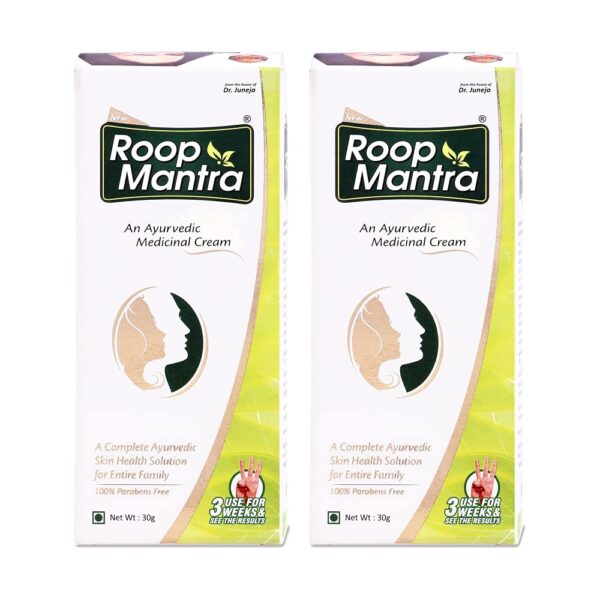 Roop Mantra Ayurvedic Fairness Face Cream, 30g (Pack of 2) - Fast Shipping to USA & Canada