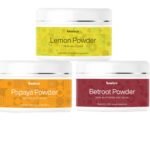 Beaface Combo Pack Papaya Powder Skin Pigmentation - 100gm | Beetroot Powder Skin Blemishes, Oil -100gm | Lemon Powder Skin Brightener - 100gm (Pack of 3)
