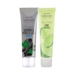 Avon Naturals Face Wash Combo | Purifying Carbon & Perilla Leaf Cleanser 100 g | Lime Cleanser 100 g | Made with Natural Extracts - Fast Shipping to USA & Canada