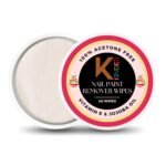 KINDED Nail Paint Remover Wipes Acetone Free Cuticle Care Nourishing Formula Nail Polish Removing Lacquer Cleanser Wet Pads Pulls Tissues Enriched with Jojoba Oil & Vitamin E - Fruity, 40 Wipes - Fast Shipping to USA & Canada