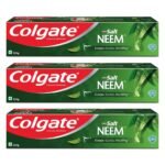 Colgate Active Salt Neem Toothpaste , Pack of 600g, Germ-Fighting Colgate Toothpaste With Active Natural Salt & Neem For Fighting Germs & Gum Problems Giving Healthier Teeth & Tighter Gums - Fast Shipping to USA & Canada