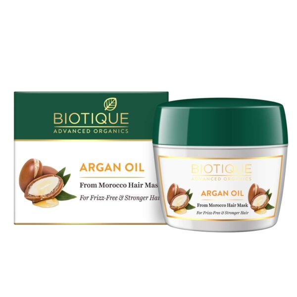 Biotique Argan Oil Hair Mask From Morocco (Ideal For Frizz -Free And Stronger Hair), 175G, 1 Count - Fast Shipping to USA & Canada