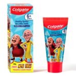 Colgate Kids Toothpaste For 6+ Years, Motu Patlu, Bubble Fruit Flavour, Gentle Protection Tooth Paste With 50% Lesser Abrasive Formula For Protecting Against Cavities, Enamel Protection, 80G - Fast Shipping to USA & Canada