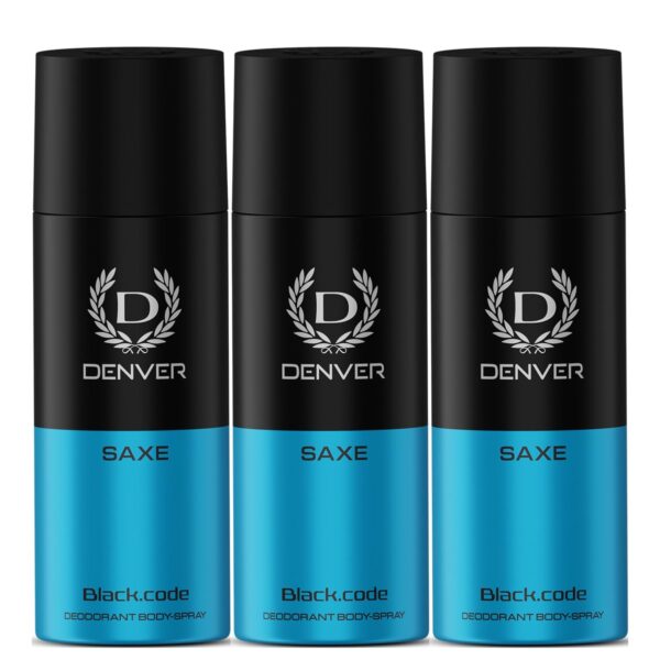 DENVER Saxe Deodorant 150ML(Pack of 3) | Long Lasting Deo for Men & Boys