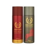 DENVER Honour Deo & Rider Deo - 200ML Each (Combo Pack of 2) | Long Lasting Deodorant Body Spray for Men - Fast Shipping to USA & Canada