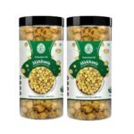 H&H HEALTH & HYGIENE Roasted Pudina Black Salt Makhana Sourced Directly Healthy Snack Fox Nuts | Lotus Puffs | Rich in Calcium | Maintains Weight | Fit for Fasting(Makhana) (100g, Pudina Pack Of 2) - Fast Shipping to USA & Canada