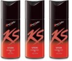 KamaSutra Spark Deodorant Spray For Men (450 ml, Pack of 3) - Fast Shipping to USA & Canada