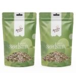 Berries And Nuts Healthy Roasted Seeds Blend | Pumpkin, Sunflower, Chia, Flax, Watermelon, Sesame, Seeds Mix | 2 Pack of 200 Grams - Fast Shipping to USA & Canada