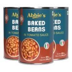 Abbie's Baked Beans in Tomato Juice, 415 grams (Set of 3) - Fast Shipping to USA & Canada