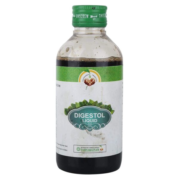 Vaidyaratnam Digestol Liquid 200 ml (Pack of 2)| Ayurvedic Products | Ayurveda Products | Vaidyaratnam Products