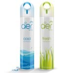 Godrej aer spray, Air Freshener for Home & Office - Cool Surf Blue & Fresh Lush Green | Long-Lasting Fragrance | Pack of 2 (220 ml each) - Fast Shipping to USA & Canada