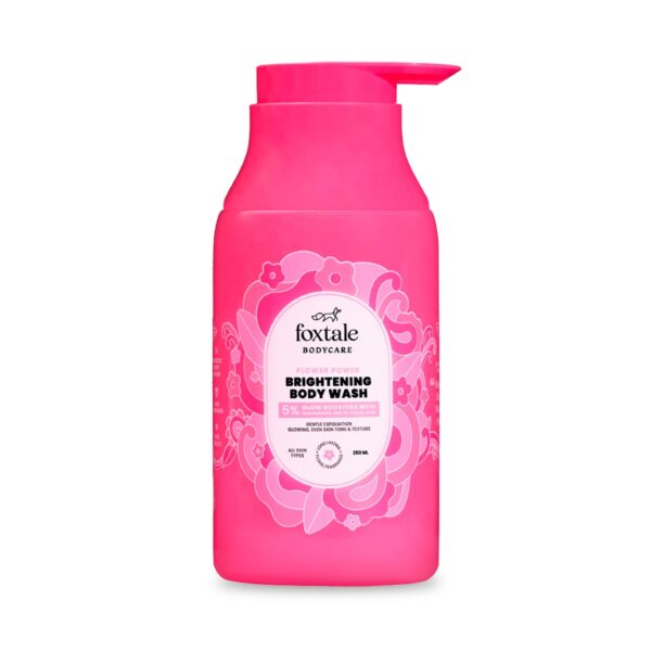 Foxtale De-Tan Brightening Body Wash | Glycolic Acid & Niacinamide for Glowing Skin | Removes Tan & Evens Skin | 6+ hrs odour control | SLS-Free | Body Wash for Women & Men | All Skin Type | 250 ml - Fast Shipping to USA & Canada