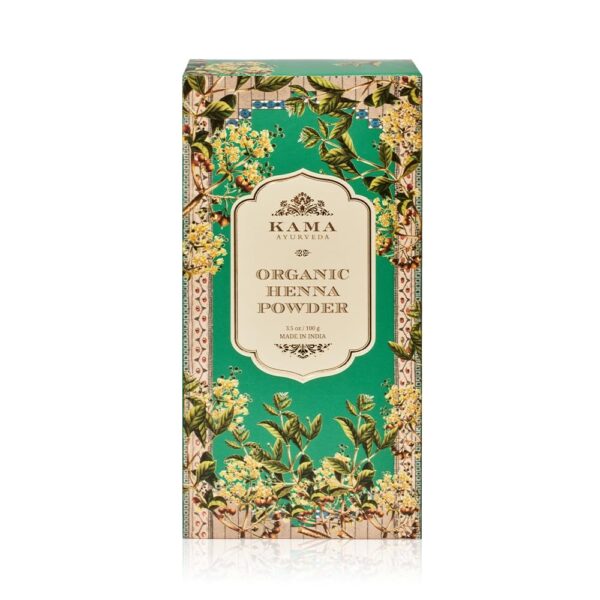 Kama Ayurveda Organic Henna Powder, 100g - Brown - Fast Shipping to USA & Canada