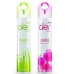 Godrej aer spray, Air Freshener for Home & Office - Fresh Lush Green & Petal Crush Pink | Long-Lasting Fragrance | Pack of 2 (240 ml each) - Fast Shipping to USA & Canada