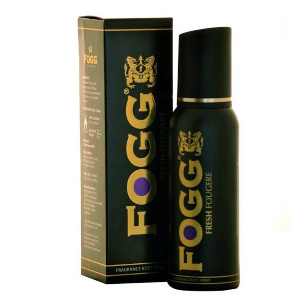 FOGG Men Fresh Deodorant Spray - Fougere, 120Ml Bottle, Pack Of 1 - Fast Shipping to USA & Canada