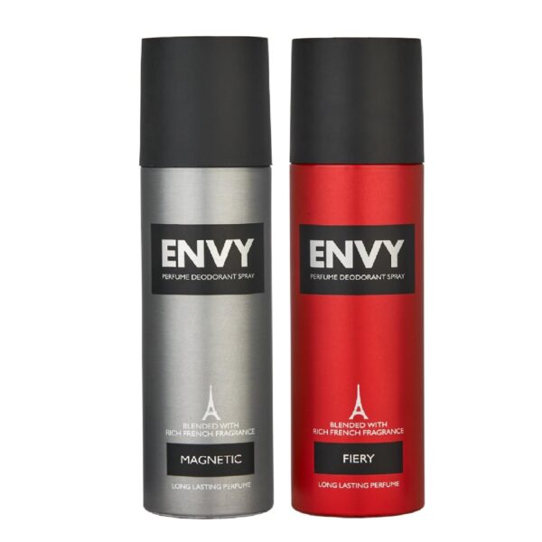 ENVY Fiery Deo & Magnetic Deo -140ML Each (Combo Pack of 2) | Long Lasting Deodorant Combo Set for Men - Fast Shipping to USA & Canada
