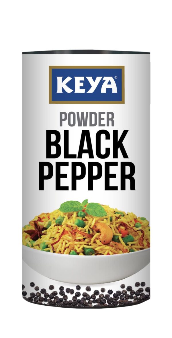 Keya Malbar Black Pepper Powder, 100g Canister - Fast Shipping to USA & Canada