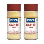 Keya Garlic Powder | 100% Pure Lehsun Powder | Ready to use | Sourced From Whole | Zero added Colours, Fillers, Additives & Preservatives | 55 gm | Pack of 2 - Fast Shipping to USA & Canada
