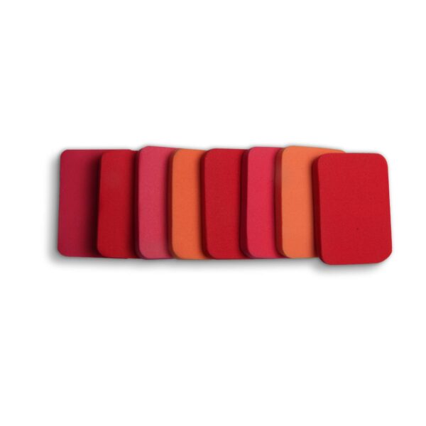 Colorbar Fair & Square Foundation Sponges II Pack of 8 latex-free sponge II Evenly blend mousse, cream, liquid, & compact foundation - Fast Shipping to USA & Canada