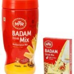 MTR Badam Drink Mix Jar 500g and 200g Refill combo pack - Fast Shipping to USA & Canada