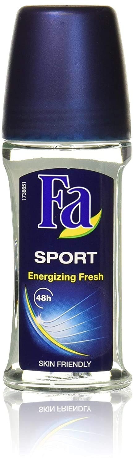 Favon? Fa Sport men Energizing Fresh 48h Anti-Prespirant Roll on Deo 50 mL - Fast Shipping to USA & Canada