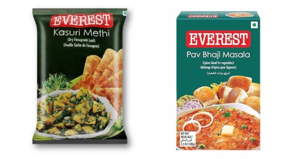 Everest Kasuri Methi 100 Gm+ Everest Pav Bhaji Masala 100 Gm| Pack of 2| 200 Gm+ Spice Sprinkler - Fast Shipping to USA & Canada