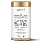 Makaibari Bai Mu Dan White Tea ( Pai Mu Tan or White Peony ) 100 Gms | 100 % Pure Single Estate | Makaibari | White Tea | Rich In Antioxidant | Leads to Healthy Lifestyle | - Fast Shipping to USA & Canada