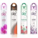 Godrej Aer Petal Crush Pink, Musk After Smoke, Morning Misty Meadows & Violet Valley Bloom Home Fragrance Spray (Pack of 4 x 240 ml) - Fast Shipping to USA & Canada