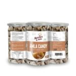 Berries And Nuts Dried Candied Amla Candy | Dried Indian Gooseberries, Amla | 600 Grams | 3 Bottle of 200 Grams - Fast Shipping to USA & Canada