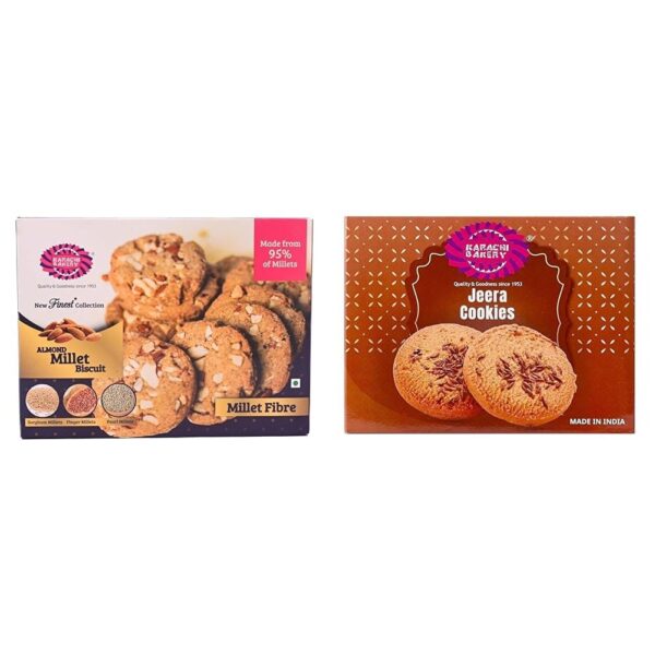 Karachi Bakery Almond Millet Biscuits, 300 g Karachi Bakery Jeera Cookies,400gm - Fast Shipping to USA & Canada