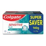 Colgate Sensitive Plus Toothpaste, Tooth Paste With Pro Argin Formula for Sensitivity Relief, 140gm (Combo Pack Offer) - Fast Shipping to USA & Canada