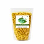 Organic Bites Roasted Masala Chana Whole With Turmeric | Bhuna Chana Without Skin | Desi Chickpeas Snacks I Roasted Bengal Gram - 400 gm - Fast Shipping to USA & Canada