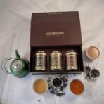 Golden Tips Assorted Tea Gift Box | Immunity Boosting Darjeeling Teas | Gift of Health | Diwali Gift Set | Gift Hamper of Darjeeling Tea + Earl Grey Tea + Darjeeling Green Tea - Fast Shipping to USA & Canada