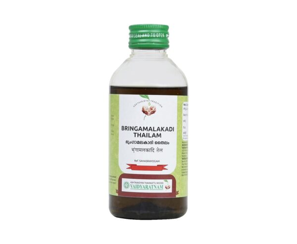 Vaidyaratnam Bhringamalakadi Tailam (200 ml) - Fast Shipping to USA & Canada