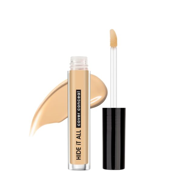 Hilary Rhoda Hide It All Cover Conceal | Conceals Masks, Scars & Dark Circles | High Coverage Concealer | With Shea Butter | Matte Finish | Cruelty-Free & Vegan (Neutral - Shade 3, 3.7ml) - Fast Shipping to USA & Canada