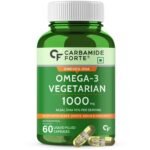 Carbamide Forte Veg Omega3 1000mg | Veg DHA | Vegetarian Omega 3 | Algal DHA | Plant Based | No Fish oil Used Capsules for Men & Women- 60 Veg Capsules - Fast Shipping to USA
