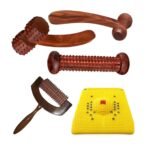 FA INDUSTRIES Wooden Massager Tool for Back, Foot, Neck, Legs, Waist, Body Pain Relief and Massage Therapy - Anti Cellulite Wooden Massage Tools for Muscle Pain Relief (Pack of 5) - Fast Shipping to USA