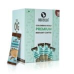 Bevzilla 96 Instant Coffee Powder Sachets (Colombian Gold) - 192 Grams|Hot & Cold Coffee|Makes 96 Cups|100% Arabica Coffee|Strong Coffee|Easy To Carry|Best Coffee|Espresso, Latte, Cappuccino|Premium - Fast Shipping to USA & Canada