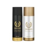 DENVER Caliber Deo + Imperial Deo - 165ML Each (Combo Pack of 2) | Long Lasting Deodorant for Men - Fast Shipping to USA & Canada