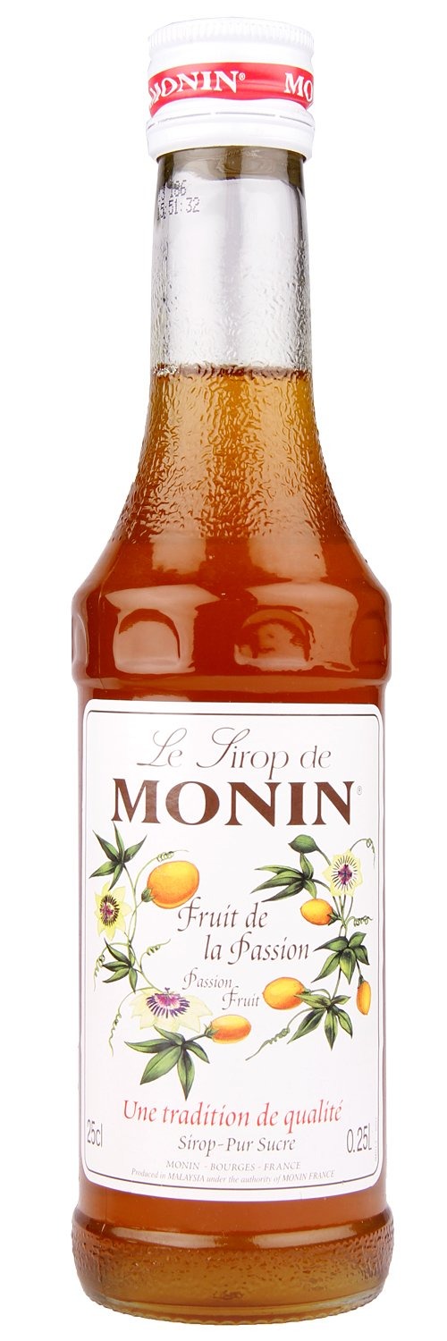 Monin Syrup - Passion Fruit , 250ml Bottle - Fast Shipping to USA & Canada