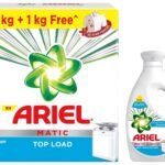 Ariel Matic Top Load Detergent Washing Powder 4 kg&Ariel Matic Liquid Top Load, 1 Litre - Fast Shipping to USA & Canada