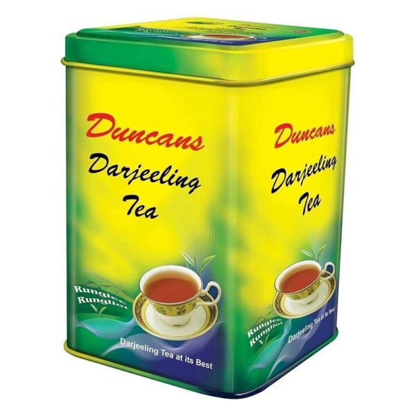 DUNCANS FINEST HAND - PICKED LEAF TEA Darjeeling Tea, 100% Orthodox Tea in 250gm Tin Caddy Pack | Darjeeling Long Leaf Black Tea - Fast Shipping to USA & Canada