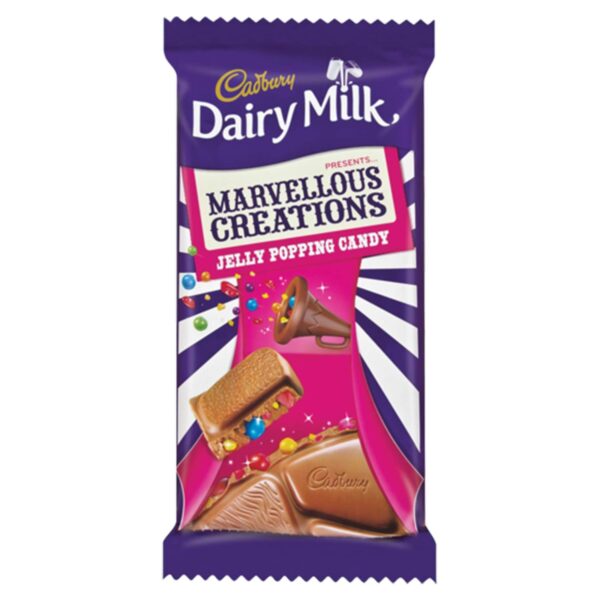 Cadbury Marvellous Creations, Jelly Popping Candy Flavour, Chocolate, 160 Gram - Fast Shipping to USA & Canada