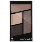 Wet n Wild, Color Icon Eyeshadow Quads, Eyeshadow Palette with Shiny and Matte Multicolor Eyeshadows, Long-Lasting and Easy-to-blend Formula, Silent Treatment - Fast Shipping to USA & Canada