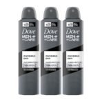 Dove Men+Care Invisible Dry Spray Antiperspirant Deodorant, Up To 48 hrs Protection From Sweat & Odour, Instantly Dry for Cleaner Feel & Leaves No White Marks or Stain, Soothes & Moisturises Skin, Warm, Oriental Scent, 250ml (Pack of 3) - Fast Shipping to USA & Canada