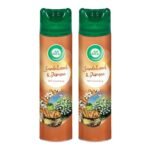 Air Wick 245 ml (Pack of 2) - Sandalwood & Jasmine, Room Air Freshener Spray | Works as Room Freshener and Bathroom Freshener with Long-Lasting Fragrance | Eliminates Odours - Fast Shipping to USA & Canada