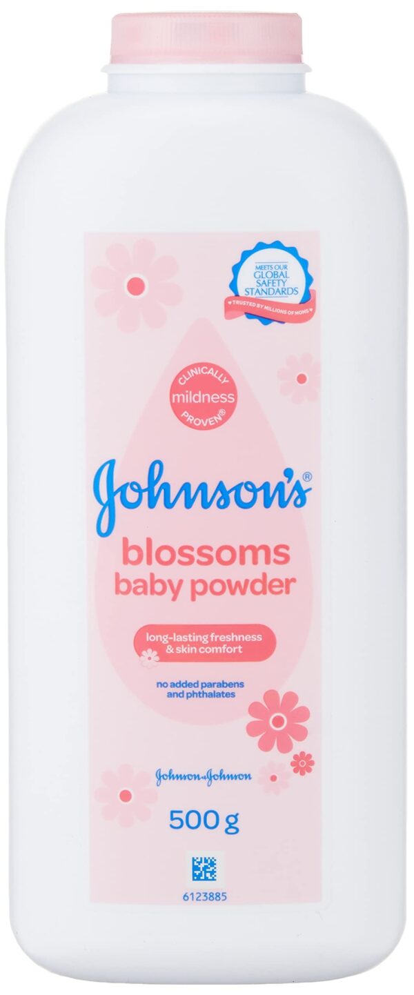Johnson's Baby Blossoms Long Lasting Freshness Baby Powder, 0.5 kilograms - Fast Shipping to USA & Canada