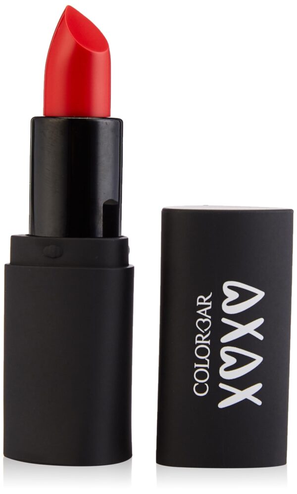 Colorbar XOXO Everlasting Matte Lipstick-Preppy Red 020 | Softening | Moisturizing | All Skin Tone | Medium Coverage. - Fast Shipping to USA & Canada
