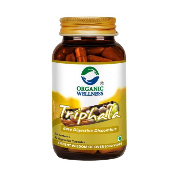 Organic Wellness - Triphala Capsule | Digestion And Colon Cleanse | Improves Digestion | Removes Fat Deposits And Toxins || 90 N Veg Capsules