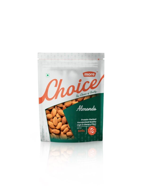 More Choice Dry Fruits - Almond (Badam), 500gm - Fast Shipping to USA & Canada